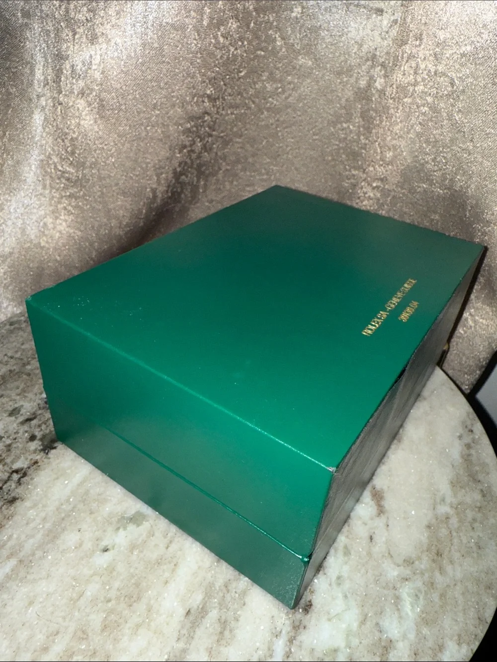 ROLEX Green Jewelry Presentation Box with Gold Crown Emblem